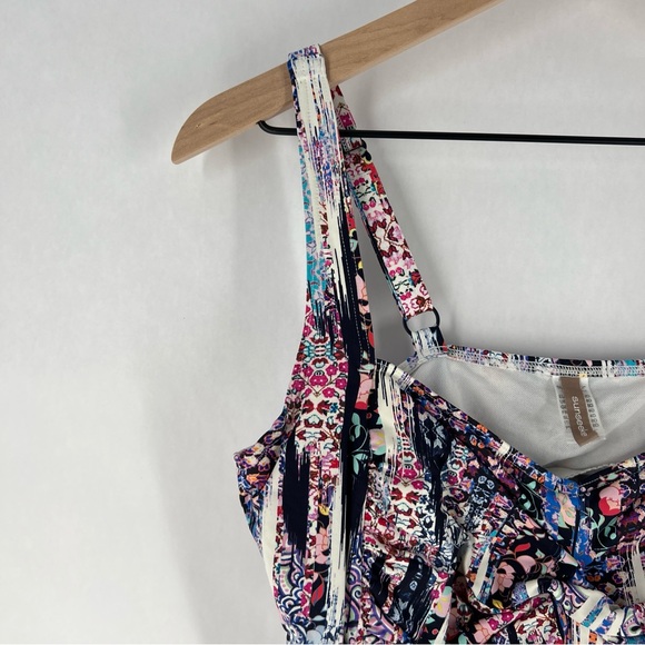 Sunseeker Womens 38D Mixed Prints Floral Underwire‎ Sweetheart  SwimTankini - Picture 3 of 14